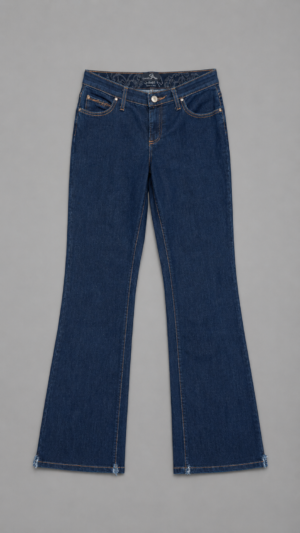 vintage wrangler flared jeans mit w stickerei